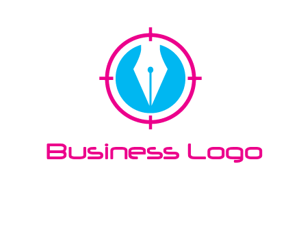 pen nib in circle publishing logo
