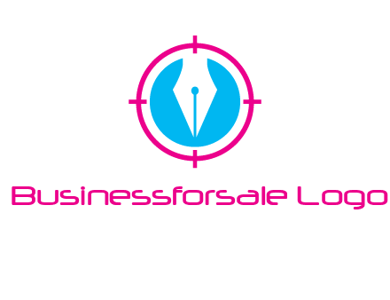 pen nib in circle publishing logo