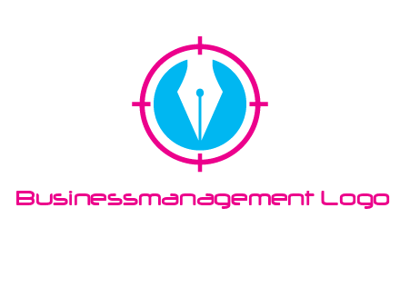 pen nib in circle publishing logo