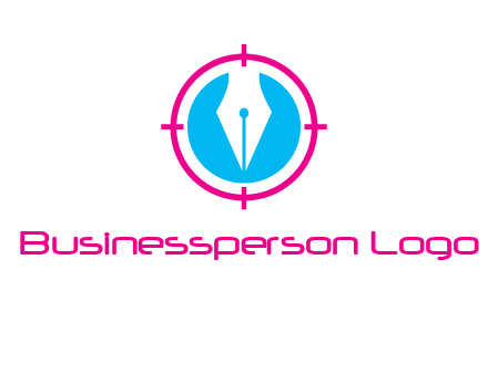 pen nib in circle publishing logo
