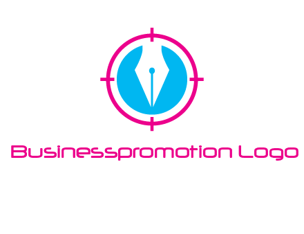 pen nib in circle publishing logo