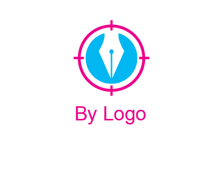 pen nib in circle publishing logo