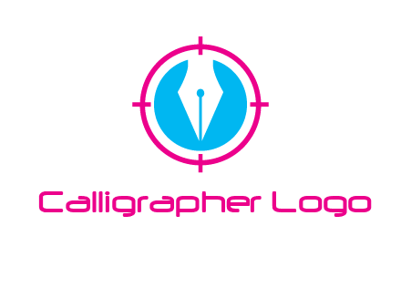 pen nib in circle publishing logo