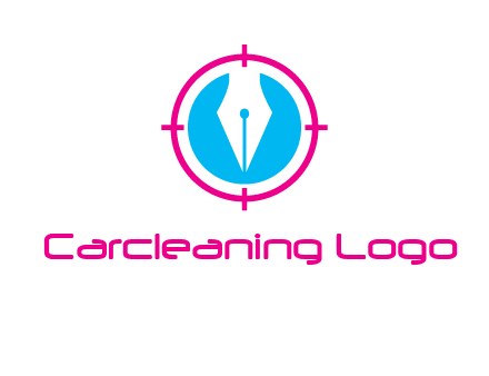 pen nib in circle publishing logo