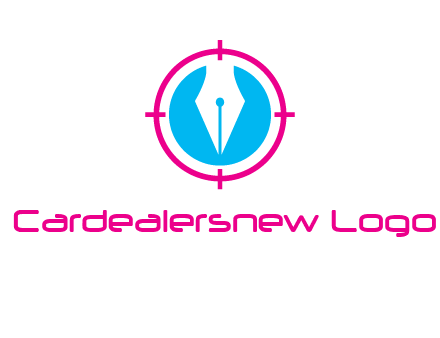 pen nib in circle publishing logo