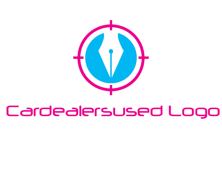 pen nib in circle publishing logo