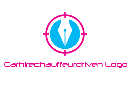 pen nib in circle publishing logo