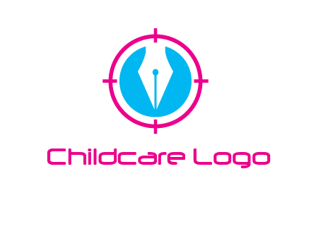 pen nib in circle publishing logo