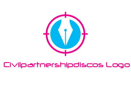 pen nib in circle publishing logo