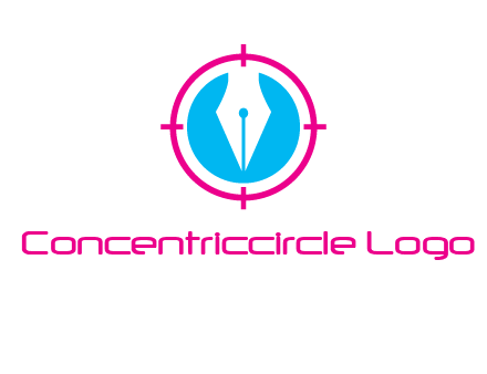 pen nib in circle publishing logo