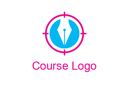 pen nib in circle publishing logo