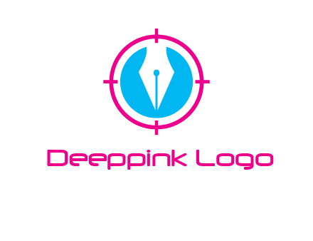 pen nib in circle publishing logo