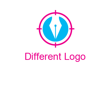 pen nib in circle publishing logo