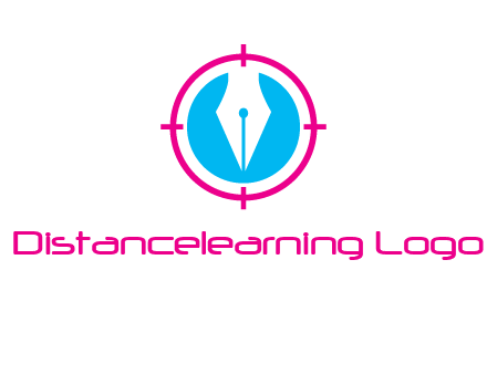 pen nib in circle publishing logo