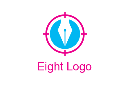 pen nib in circle publishing logo