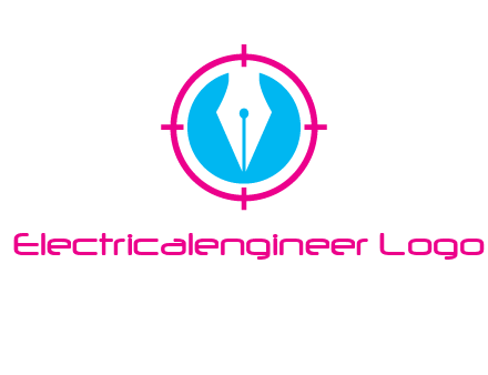 pen nib in circle publishing logo