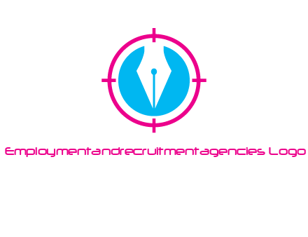 pen nib in circle publishing logo