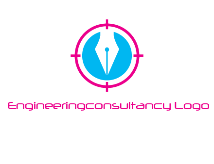 pen nib in circle publishing logo
