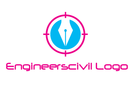 pen nib in circle publishing logo