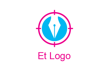 pen nib in circle publishing logo