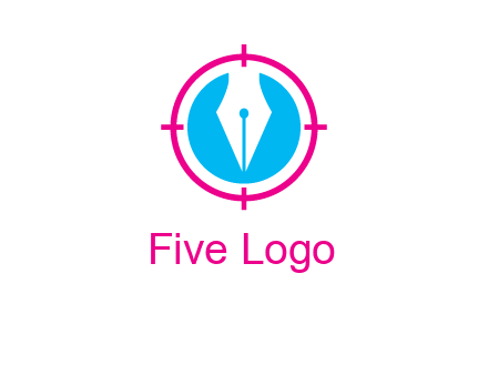 pen nib in circle publishing logo
