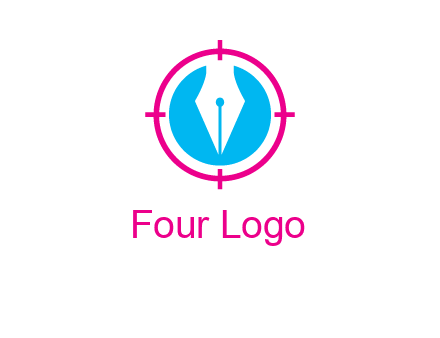 pen nib in circle publishing logo