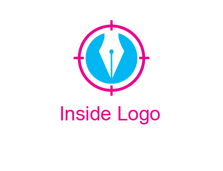 pen nib in circle publishing logo