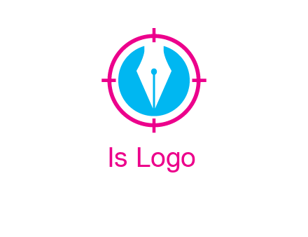 pen nib in circle publishing logo