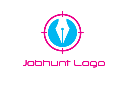 pen nib in circle publishing logo