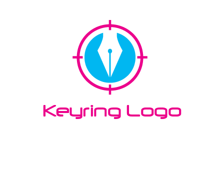 pen nib in circle publishing logo