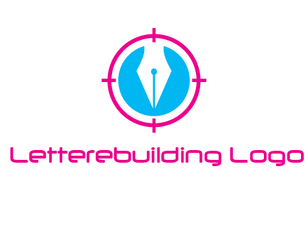 pen nib in circle publishing logo
