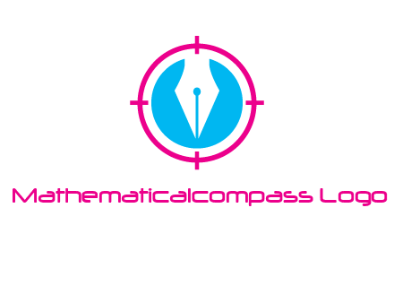 pen nib in circle publishing logo