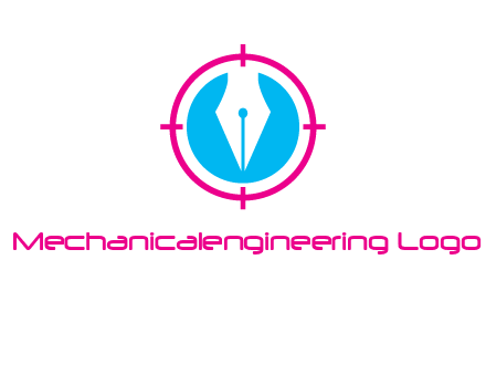 pen nib in circle publishing logo