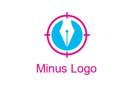 pen nib in circle publishing logo