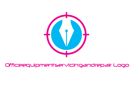 pen nib in circle publishing logo
