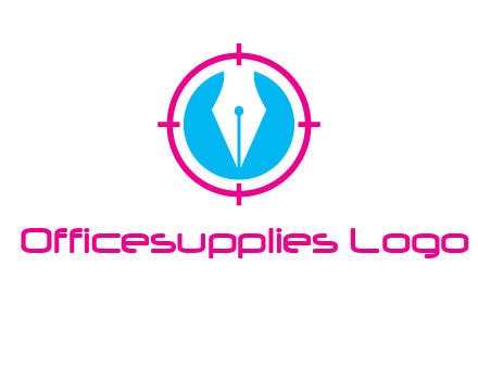 pen nib in circle publishing logo