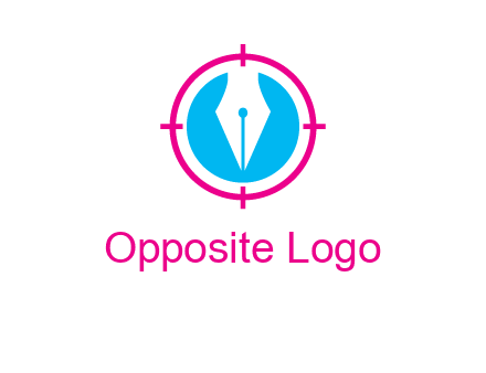pen nib in circle publishing logo