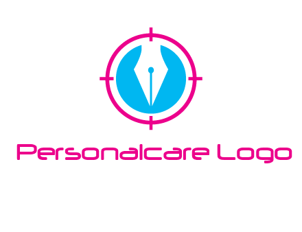 pen nib in circle publishing logo