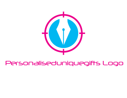 pen nib in circle publishing logo