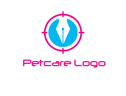 pen nib in circle publishing logo