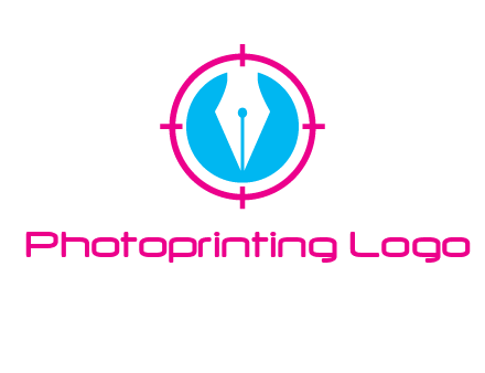 pen nib in circle publishing logo