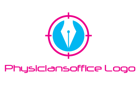 pen nib in circle publishing logo