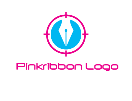 pen nib in circle publishing logo