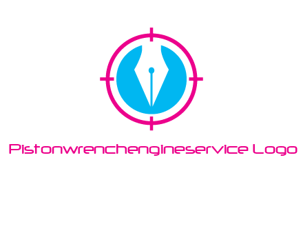 pen nib in circle publishing logo