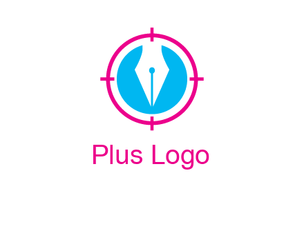 pen nib in circle publishing logo