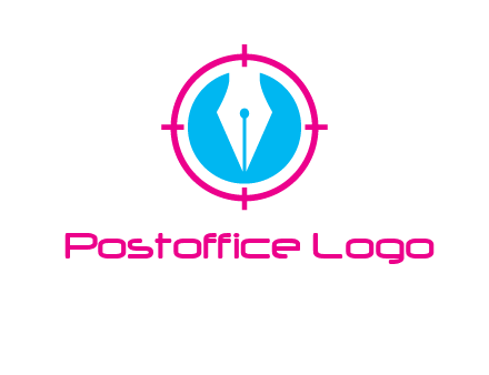 pen nib in circle publishing logo