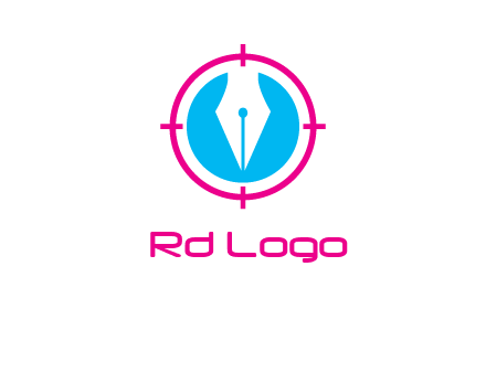 pen nib in circle publishing logo