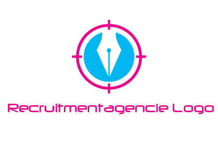 pen nib in circle publishing logo