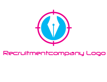 pen nib in circle publishing logo