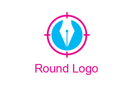 pen nib in circle publishing logo